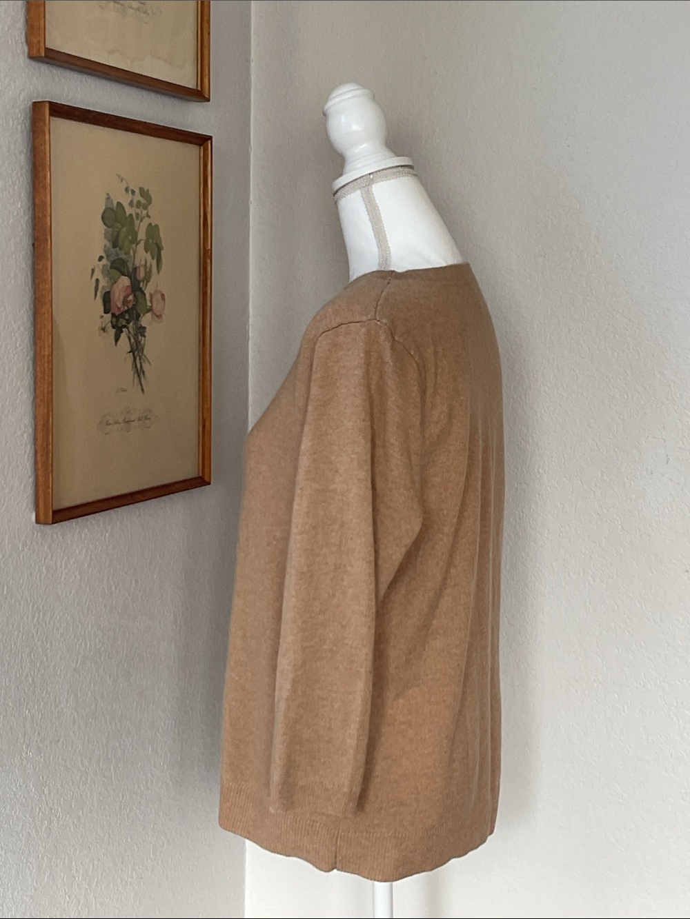 Talbots Cashmere Crewneck Sweater Camel XL - Picture 3 of 6